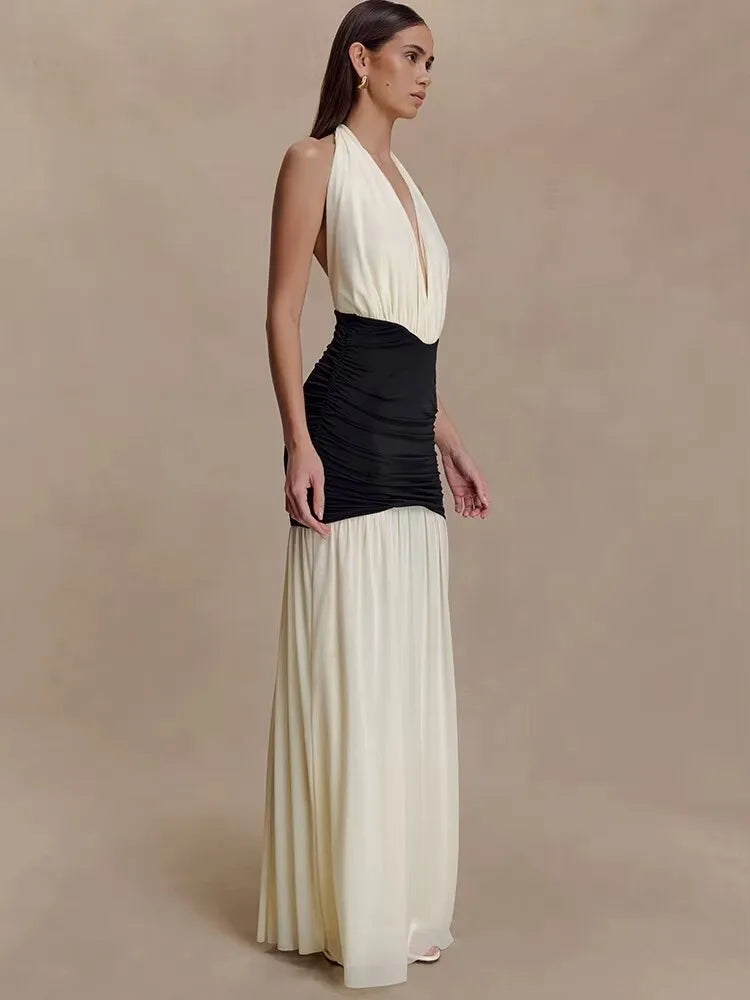 שמלת מקסי גב חשוף דגם מירן