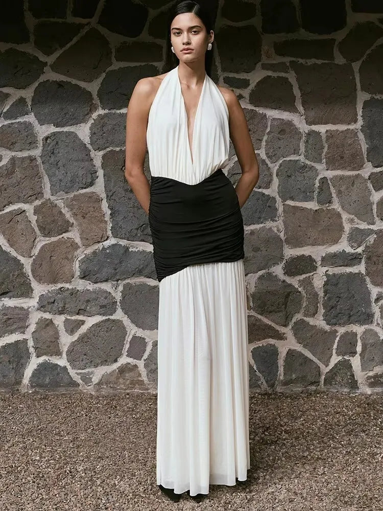 שמלת מקסי גב חשוף דגם מירן